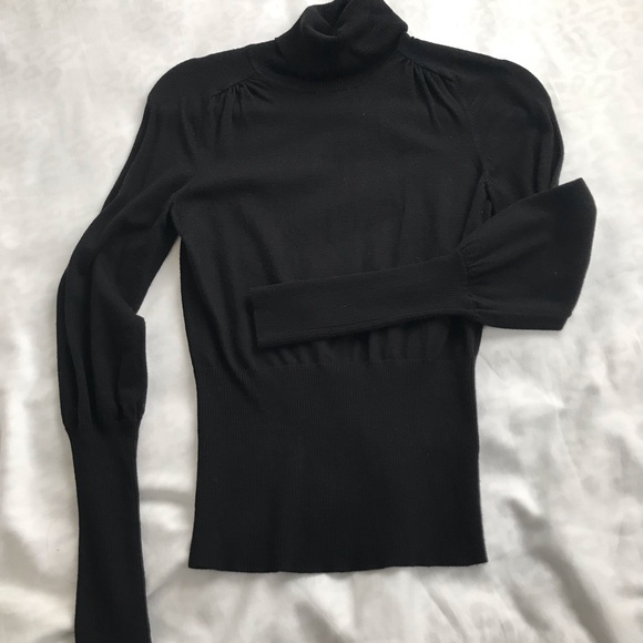 Black Classic Turtle Neck Sweater - Picture 1 of 5